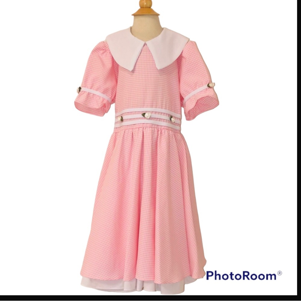 Shanil Dress Pink and White Checkered  Size 5  Vintage Like New EUC